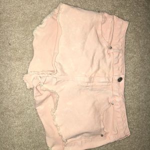 Peach Jean Shorts